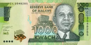 1 000 kwach malawijskich (awers)