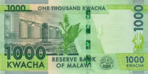 1 000 kwach malawijskich (rewers)