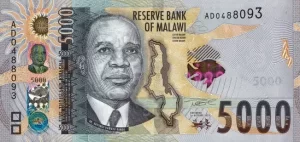 5 000 kwach malawijskich (awers)