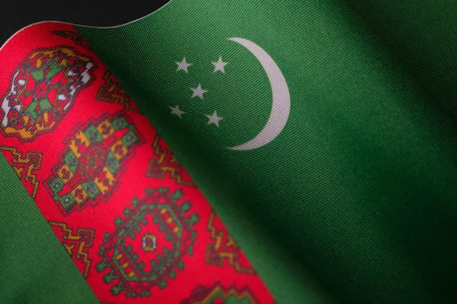 Flaga Turkmenistanu